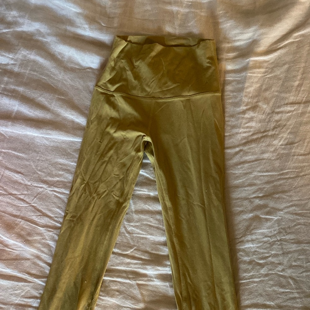 Lululemon align leggings in golden olive